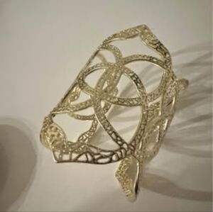 Kendra Scott Gold Roni Filigree Cuff Bracelet, Now Discontinued and Rare